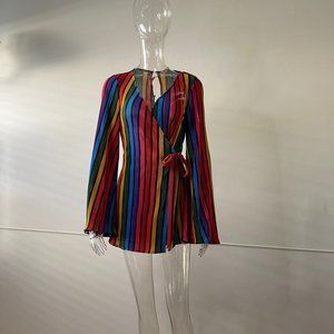 2010 Show Me Your Mumu Rainbow Romper Small